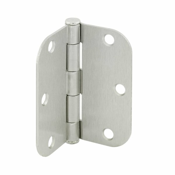 Prime-Line Door Hinge Residential Smooth Pivot, 3-1/2 in. with 5/8 in. Corners, Satin Nickel 12 Pack U 11508512